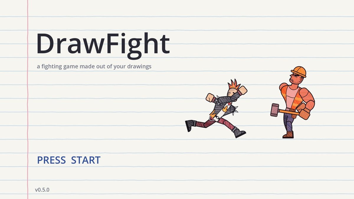 The DrawFight title screen.